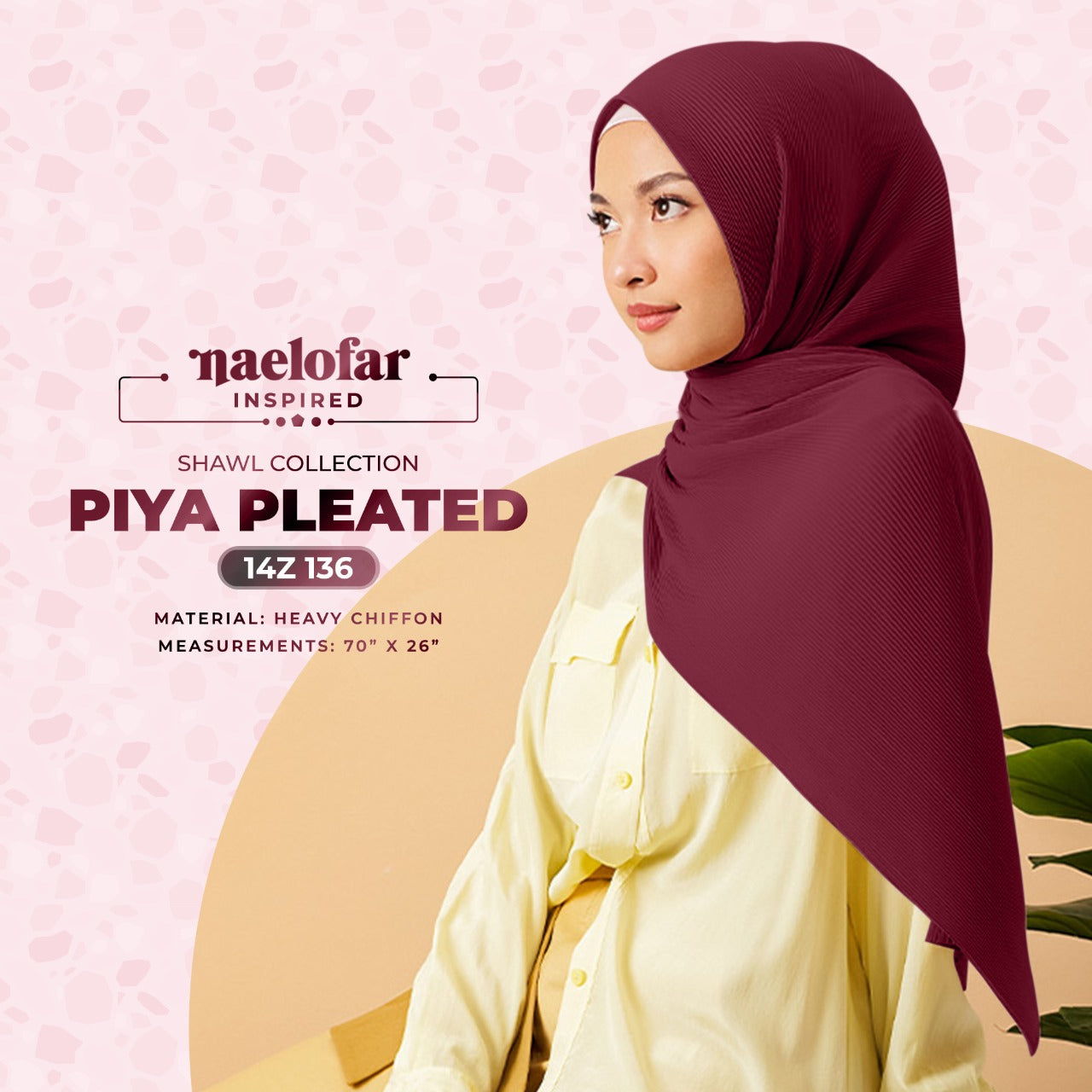 Naelofar Piya Pleated Shawl