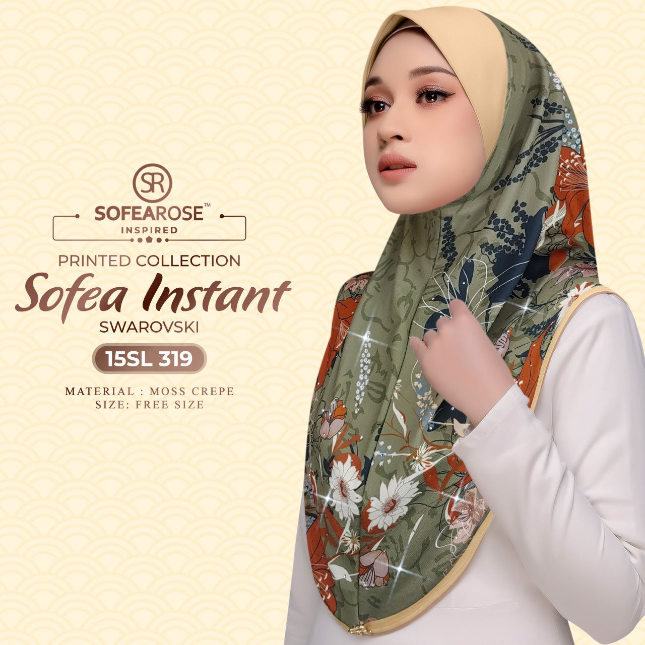 Sofearose Printed Sofea Instant Swarovski Collection 4.0 | RM12