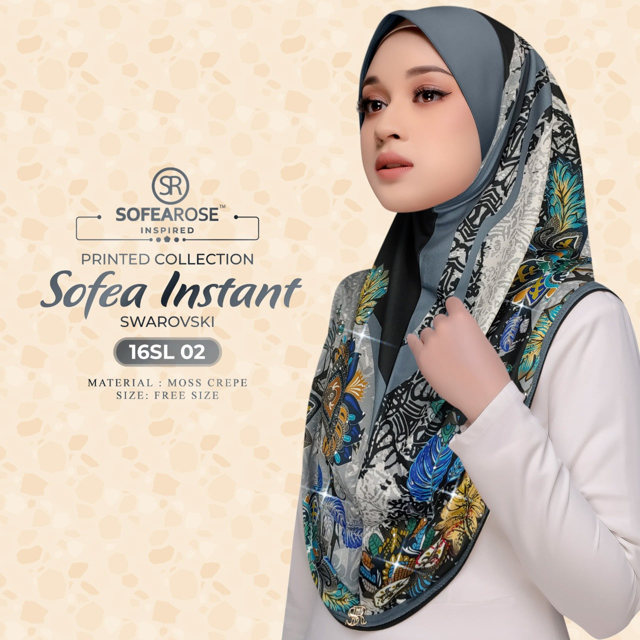 Sofearose Printed Sofea Instant Swarovski Collection 4.0 | RM12