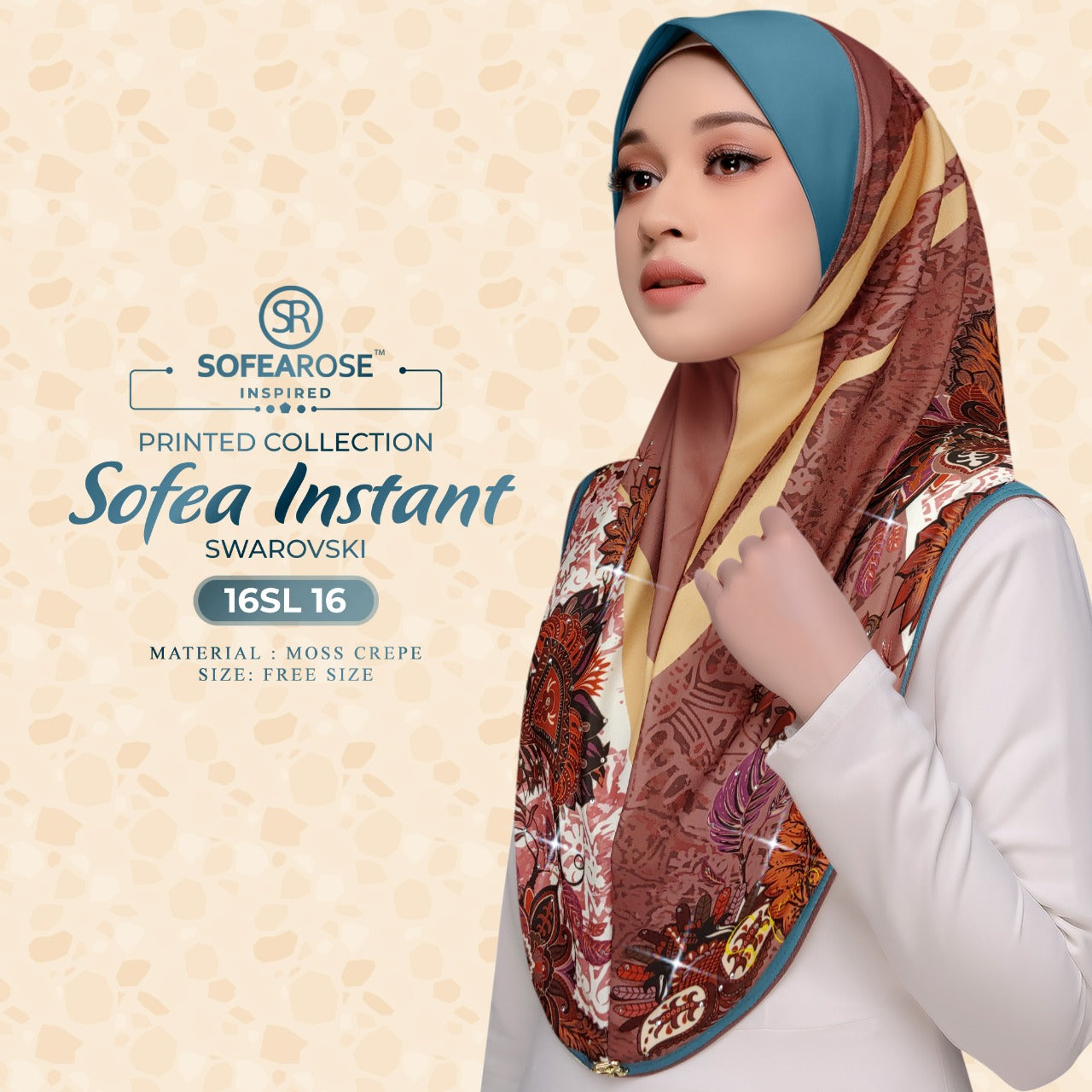 Sofearose Printed Sofea Instant Swarovski Collection 4.0 | RM12