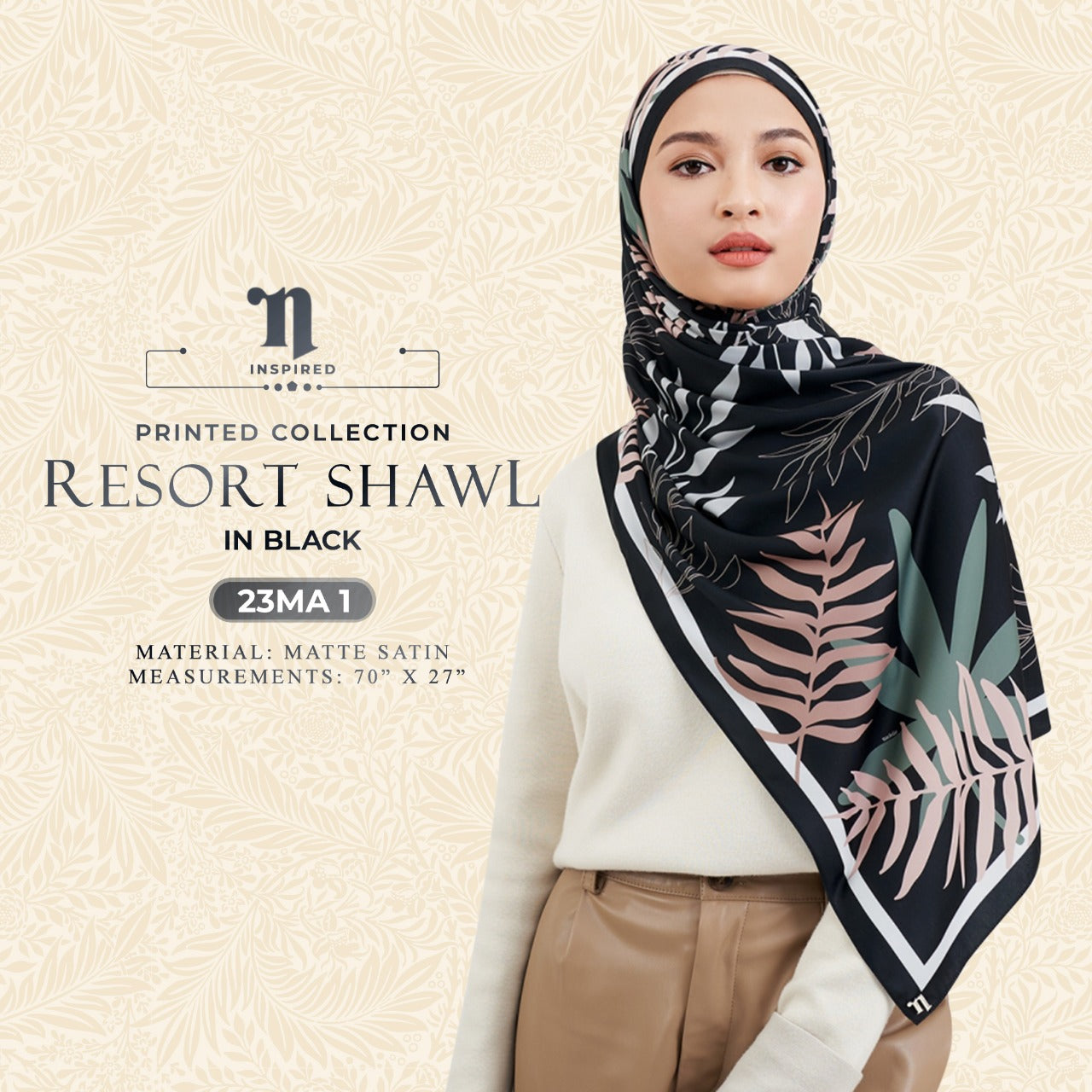 Naelofar Inspired The Resort Shawl Collection