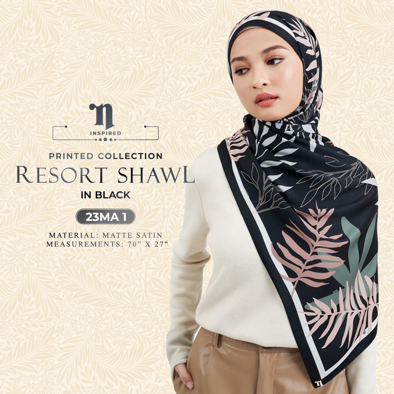 Naelofar Inspired The Resort Shawl Collection