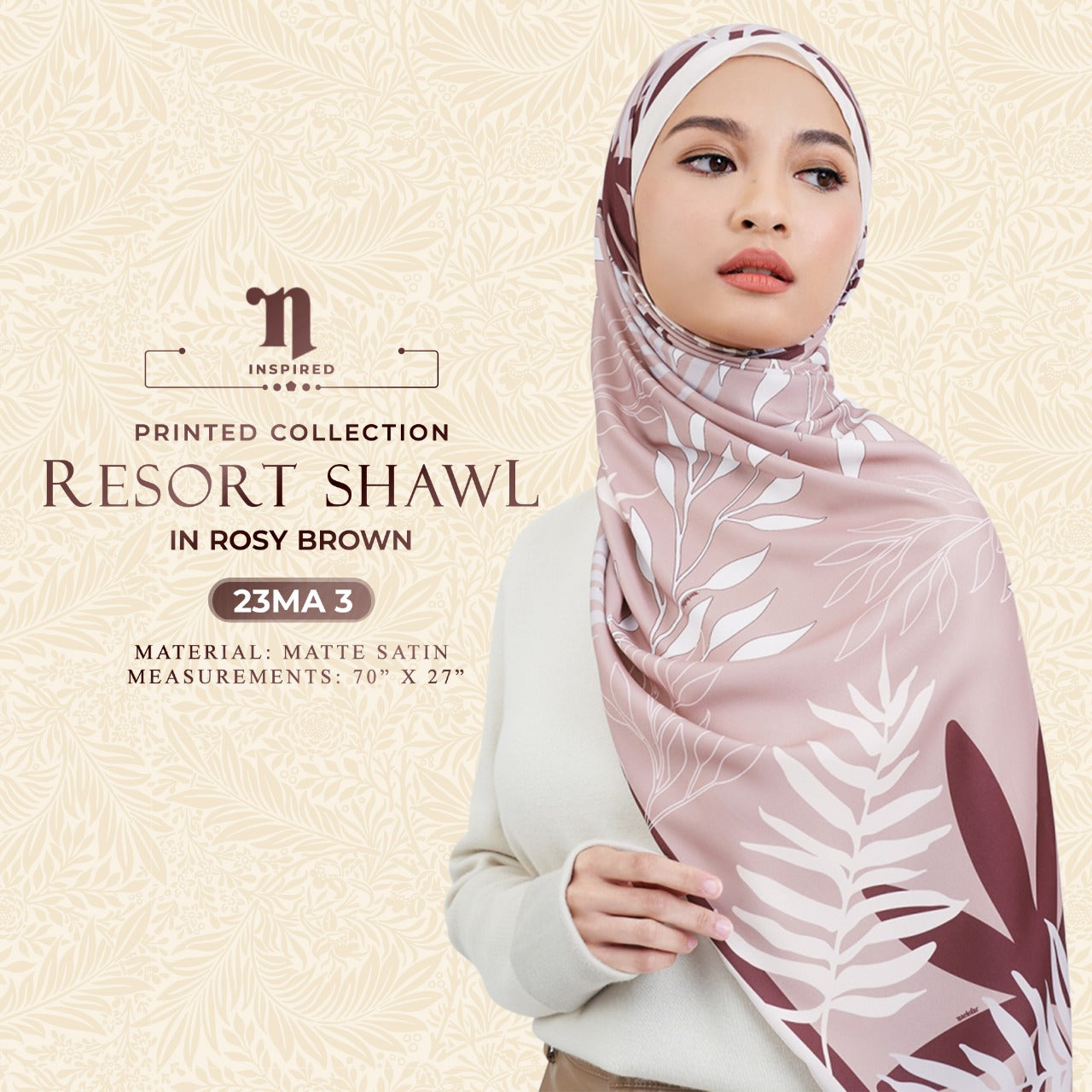 Naelofar Inspired The Resort Shawl Collection