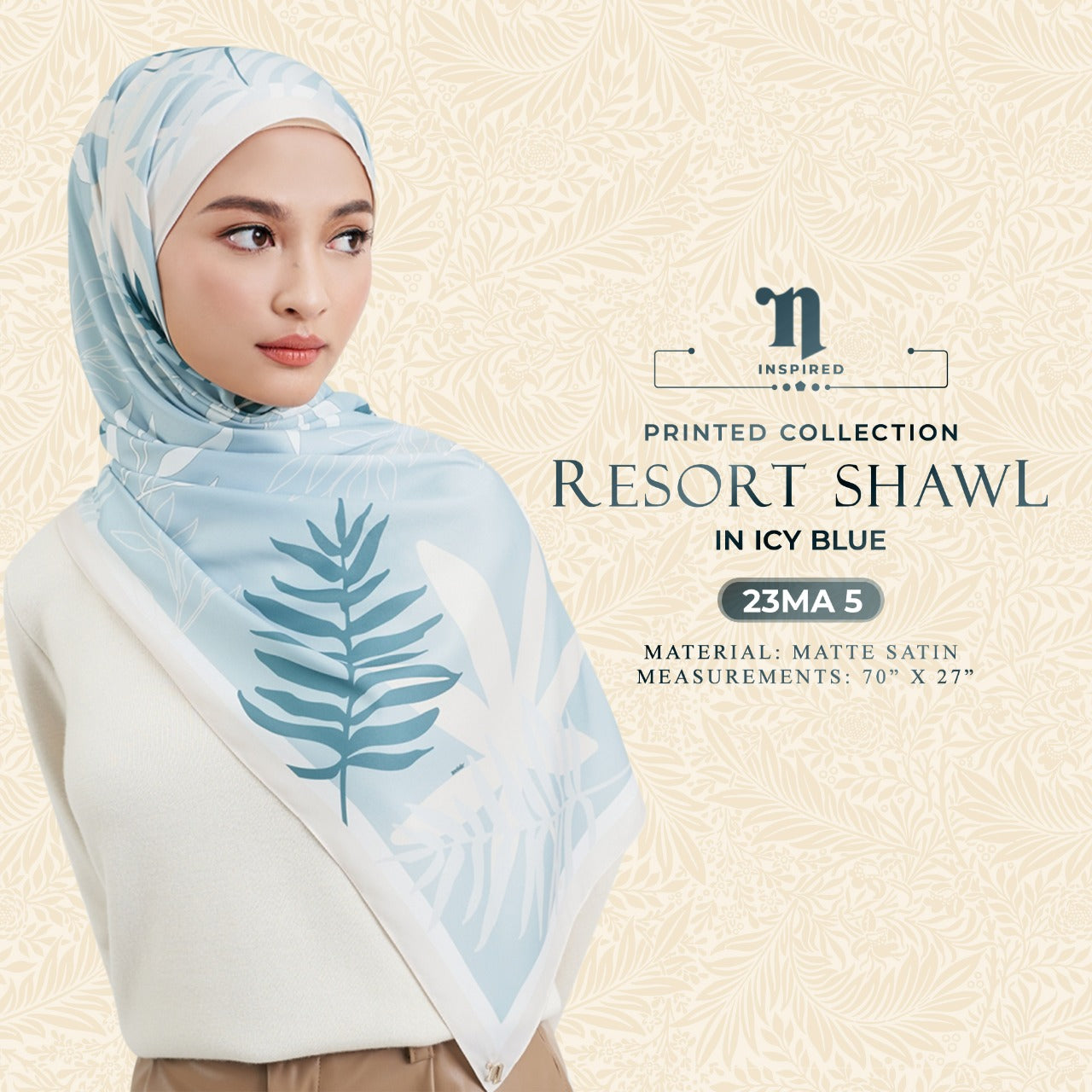 Naelofar Inspired The Resort Shawl Collection