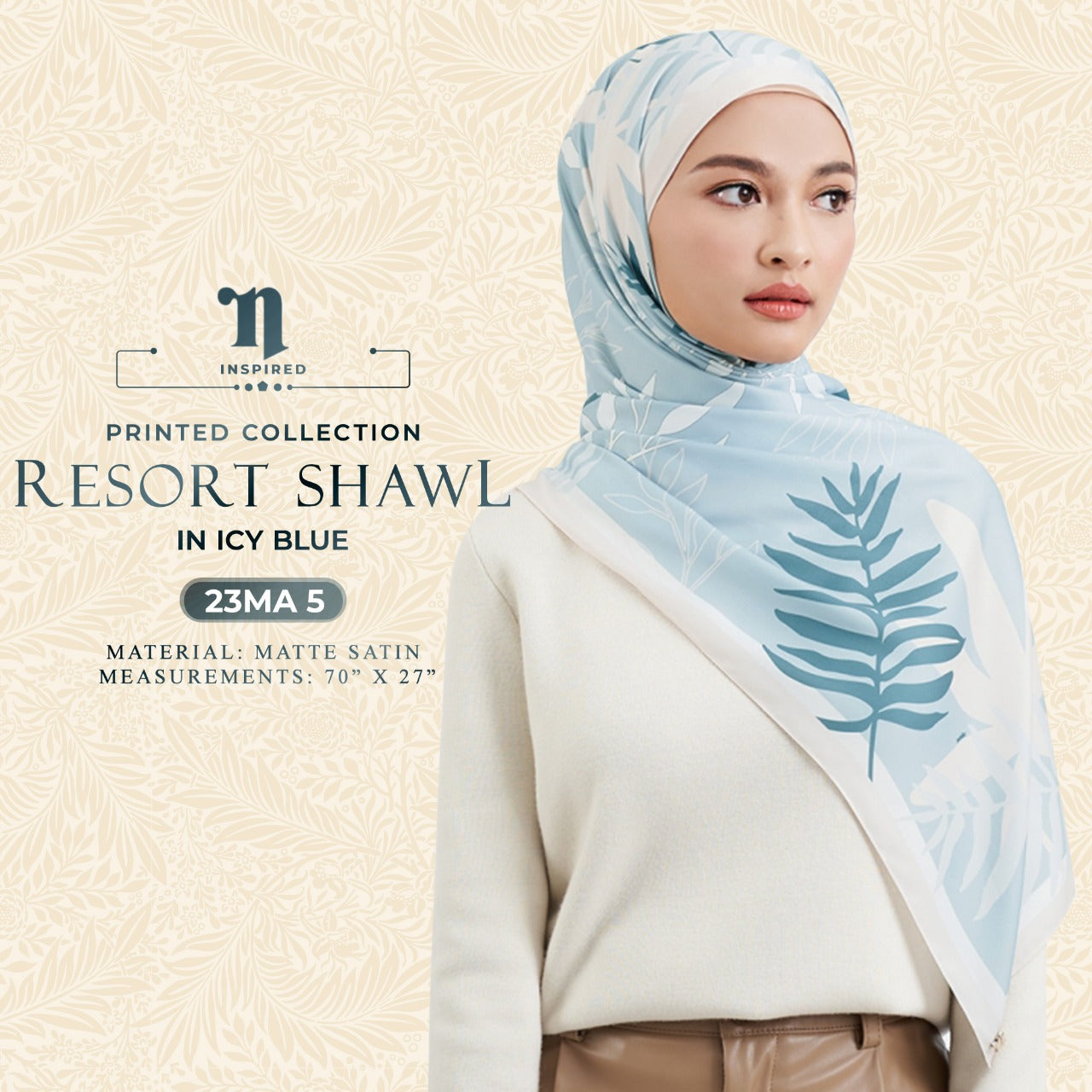 Naelofar Inspired The Resort Shawl Collection