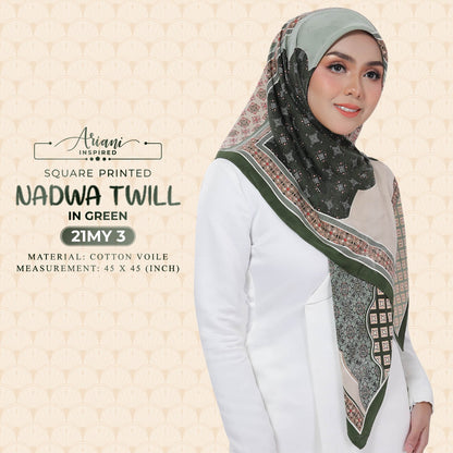 Ariani Inspired Printed Nadwa Twill SQ Collection