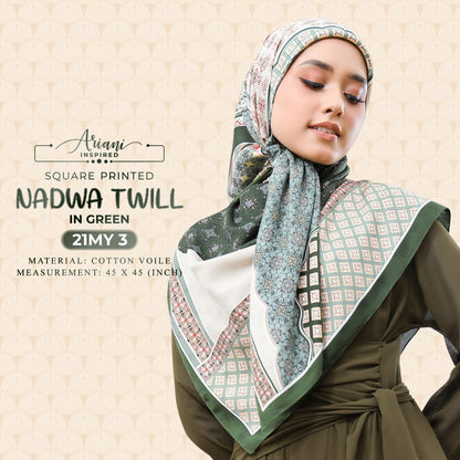 Ariani Inspired Printed Nadwa Twill SQ Collection