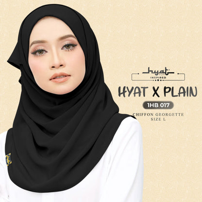 HYat Hijab Inspired X Plain Collection