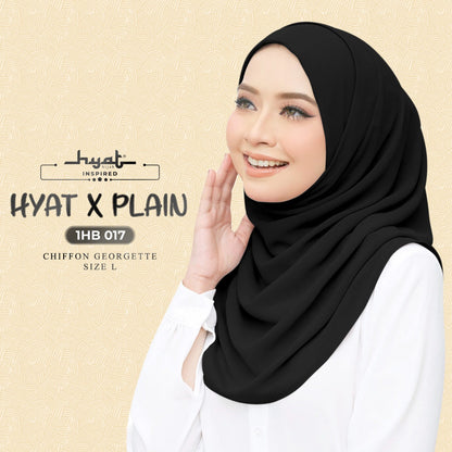 HYat Hijab Inspired X Plain Collection