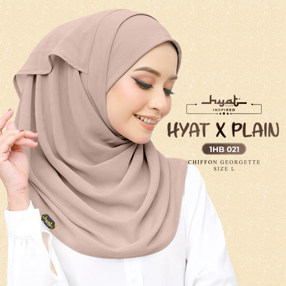 HYat Hijab Inspired X Plain Collection