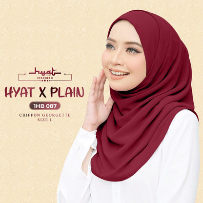 HYat Hijab Inspired X Plain Collection