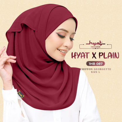 HYat Hijab Inspired X Plain Collection