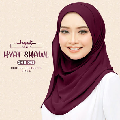 HYat Hijab Inspired Shawl Plain Collection