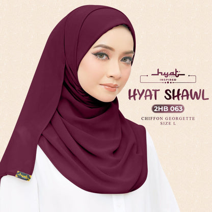 HYat Hijab Inspired Shawl Plain Collection