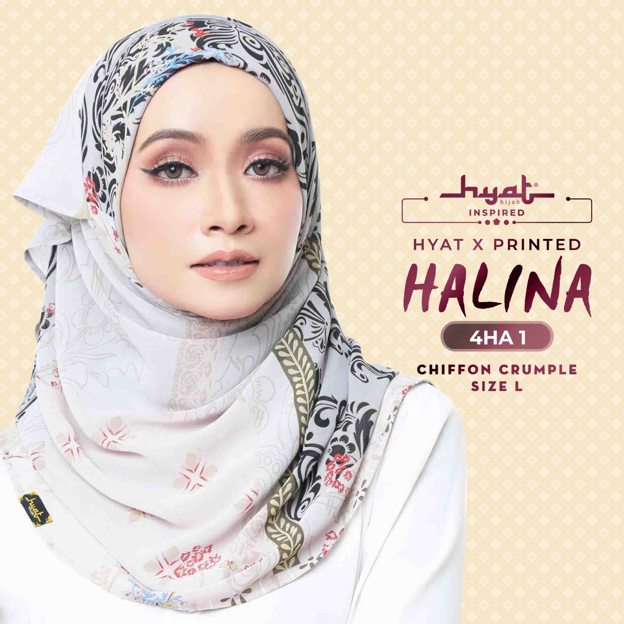 Hyat Inspired X , Shawl & Luxe Printed HALINA Collection