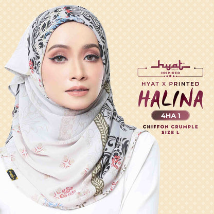 Hyat Inspired X , Shawl & Luxe Printed HALINA Collection