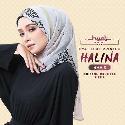 Hyat Inspired X , Shawl & Luxe Printed HALINA Collection