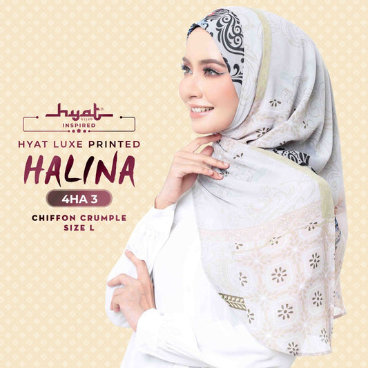 Hyat Inspired X , Shawl & Luxe Printed HALINA Collection