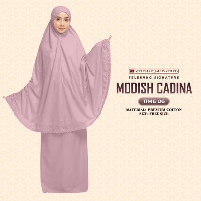 Telekung Siti Khadijah Signature Modish Cadina FREE Woven bag