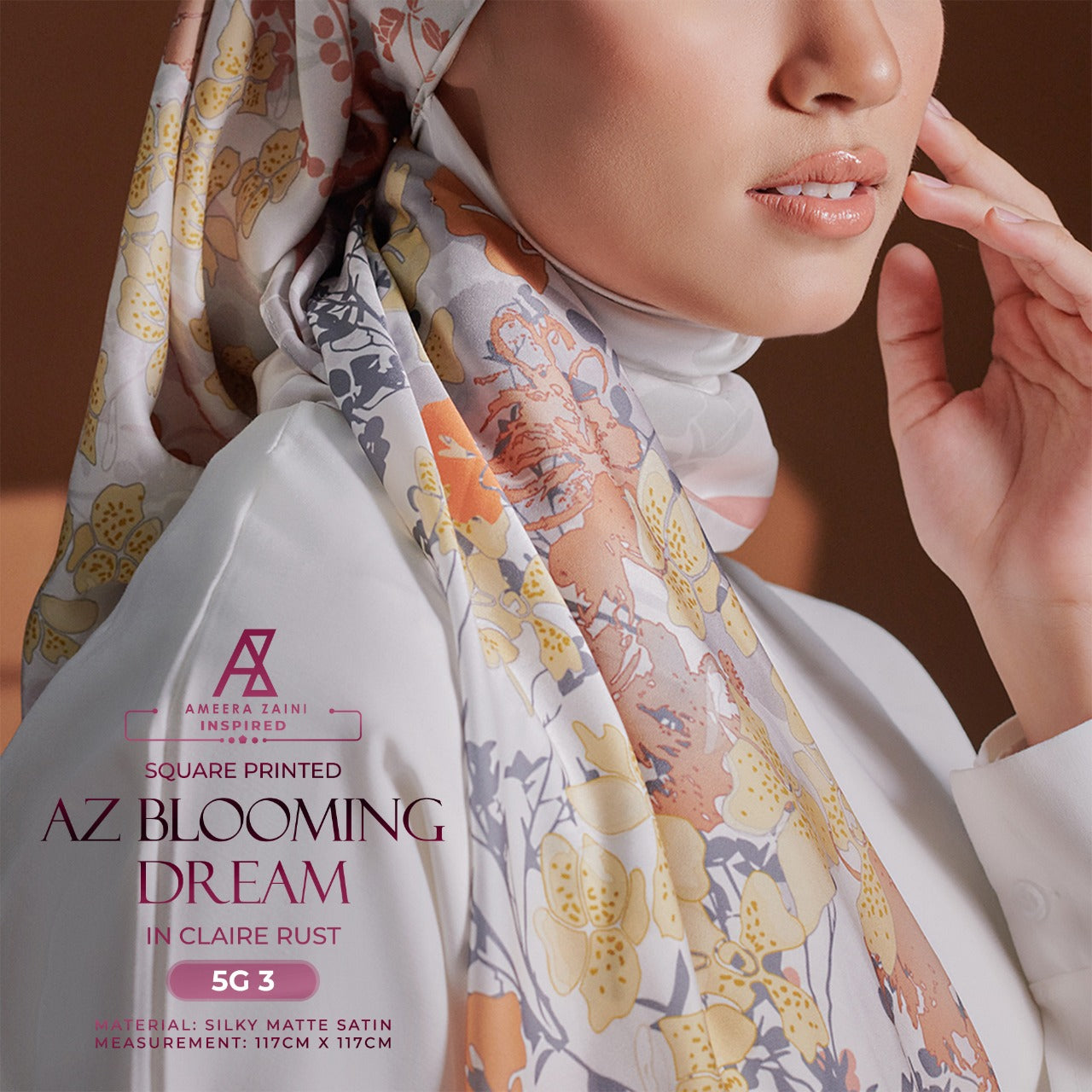 Ameera Zaini Collection AZ BLOOMING SQ