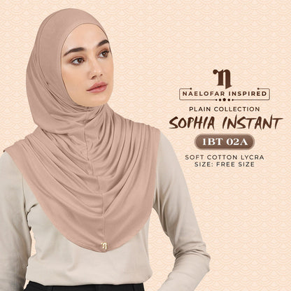 Naelofar Plain Sophia Instant Collection