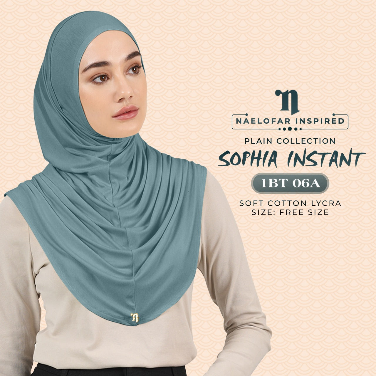 Naelofar Plain Sophia Instant Collection