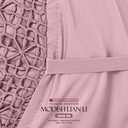 Telekung Siti Khadijah Signature Modish Lian Li FREE Woven bag