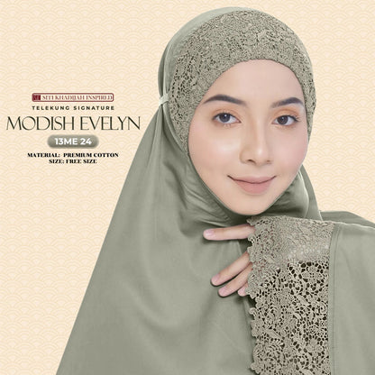 Telekung Siti Khadijah Signature Modish Evelyn Free Woven bag