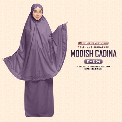 Telekung Siti Khadijah Signature Modish Cadina FREE Woven bag