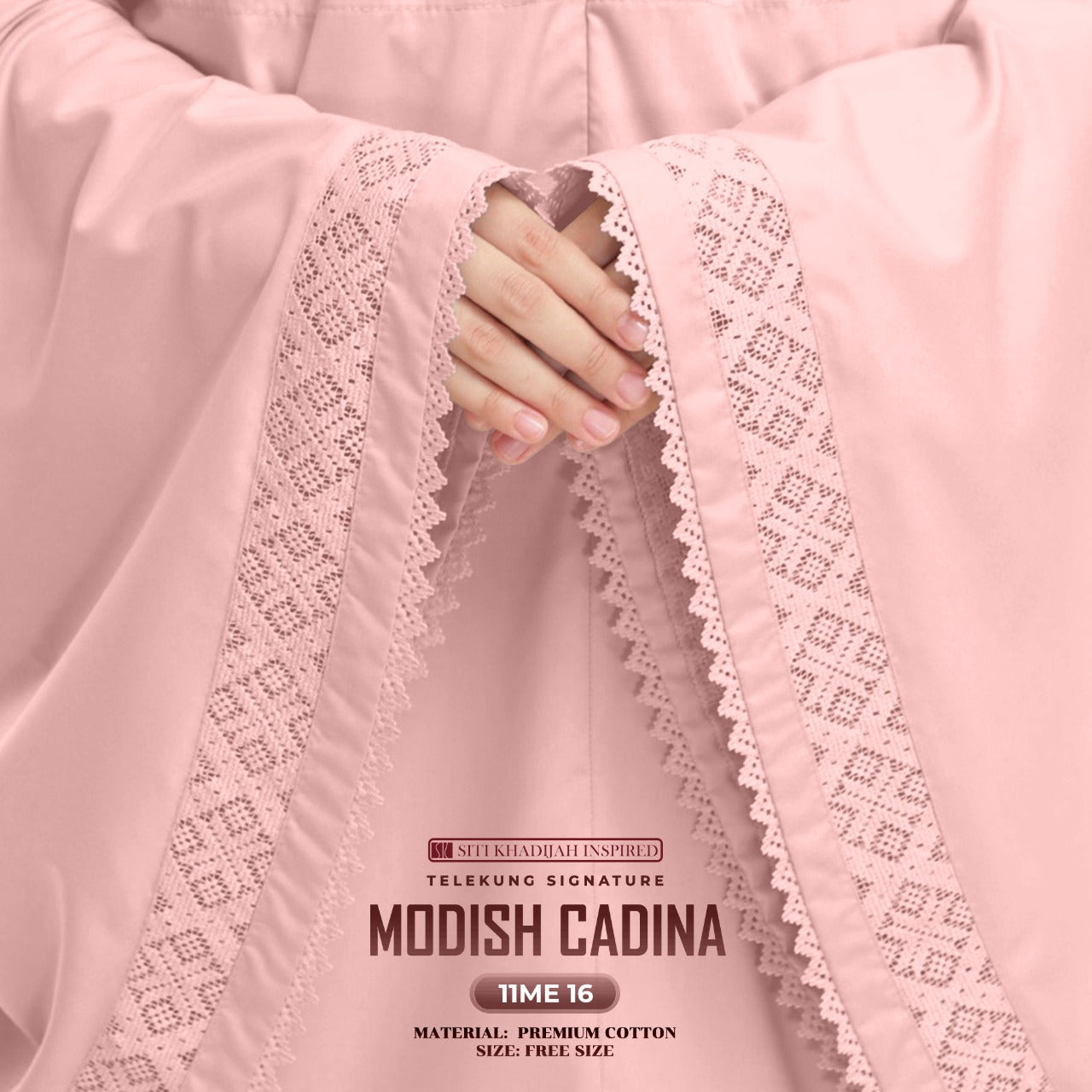 Telekung Siti Khadijah Signature Modish Cadina FREE Woven bag