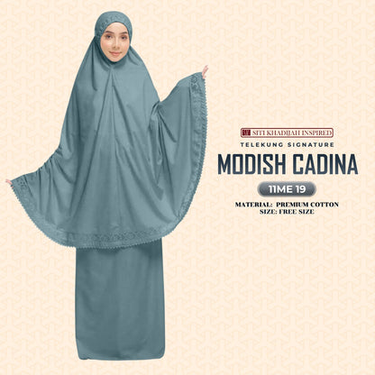 Telekung Siti Khadijah Signature Modish Cadina FREE Woven bag