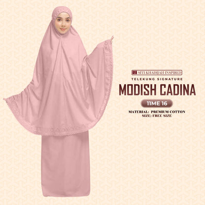 Telekung Siti Khadijah Signature Modish Cadina FREE Woven bag