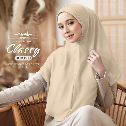 HYat Hijab Inspired Instant Classy Plain