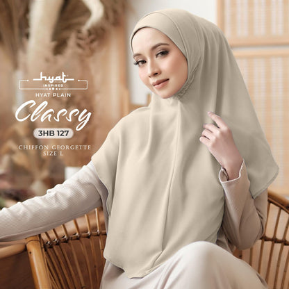 HYat Hijab Inspired Instant Classy Plain