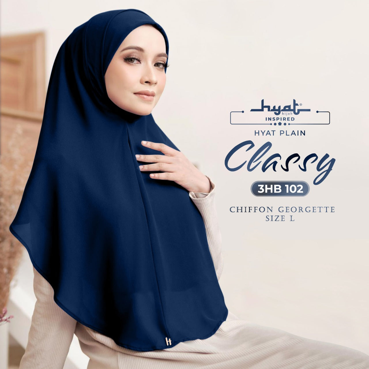 HYat Hijab Inspired Instant Classy Plain