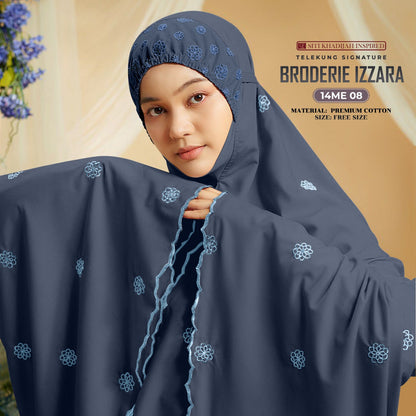 Telekung SK Broderie Izzara Collection Free Woven bag