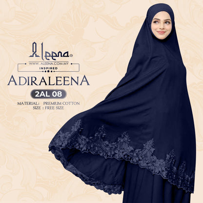 NEW - Aleena Telekung Aidraleena Limited Edition Collection - Free Woven Bag