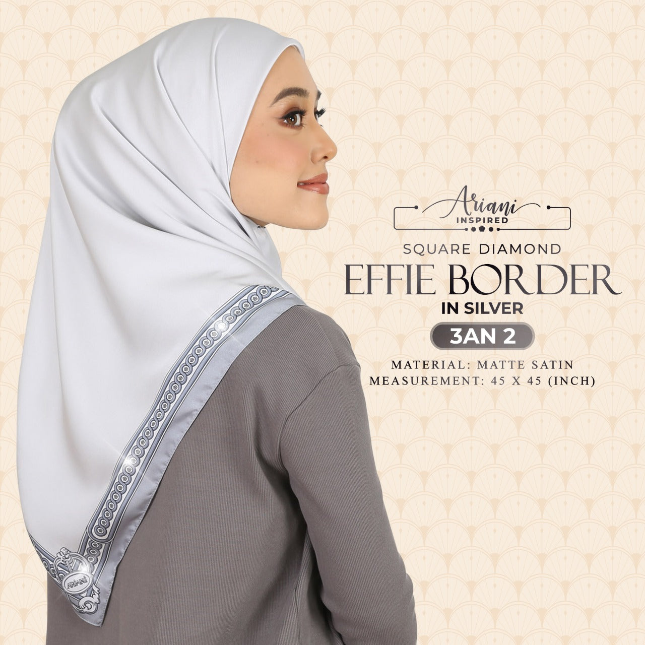 Ariani Effie Border Diamond SQ Collection