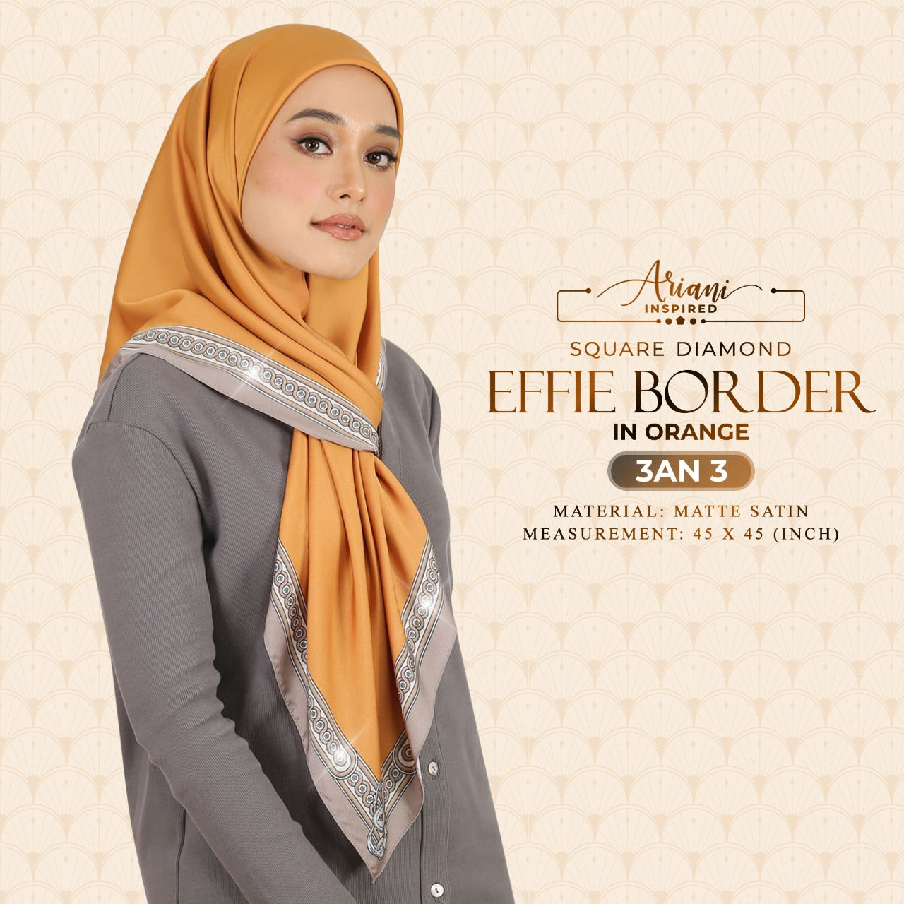 Ariani Effie Border Diamond SQ Collection