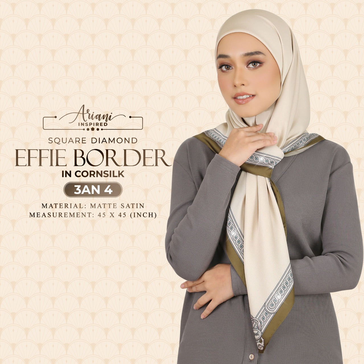 Ariani Effie Border Diamond SQ Collection