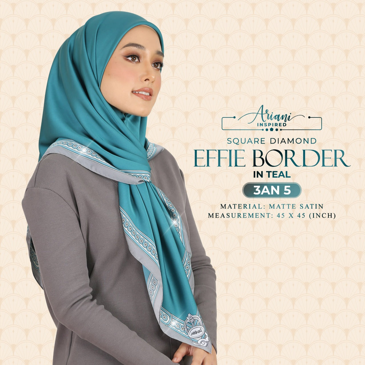 Ariani Effie Border Diamond SQ Collection