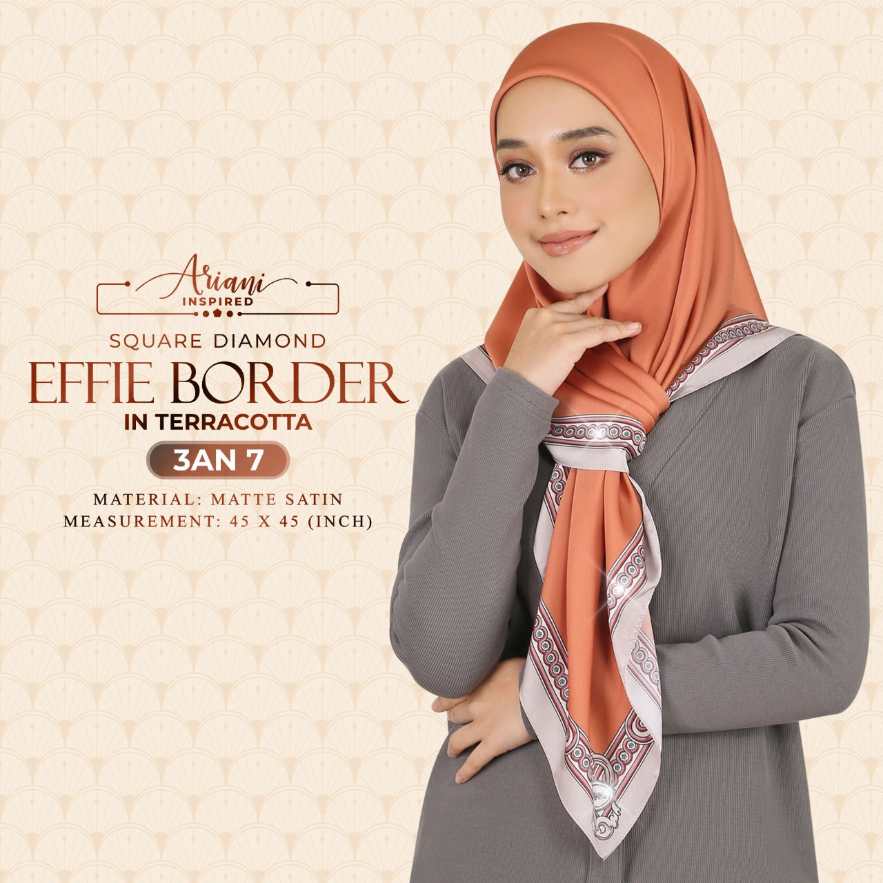 Ariani Effie Border Diamond SQ Collection