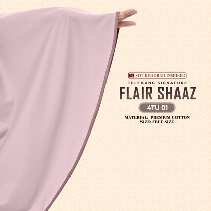 Telekung Siti Khadijah Inspired Signature Flair Shaaz - FREE Woven bag