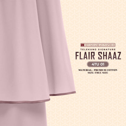 Telekung Siti Khadijah Inspired Signature Flair Shaaz - FREE Woven bag