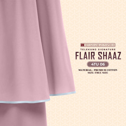 Telekung Siti Khadijah Inspired Signature Flair Shaaz - FREE Woven bag