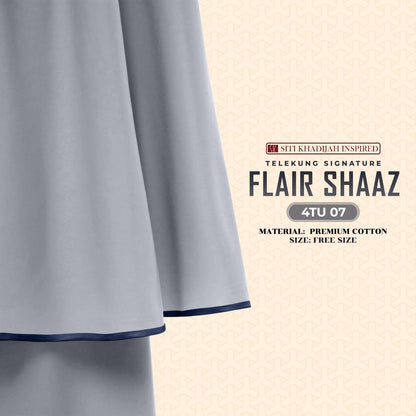 Telekung Siti Khadijah Inspired Signature Flair Shaaz - FREE Woven bag