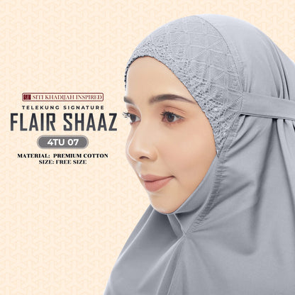 Telekung Siti Khadijah Inspired Signature Flair Shaaz - FREE Woven bag