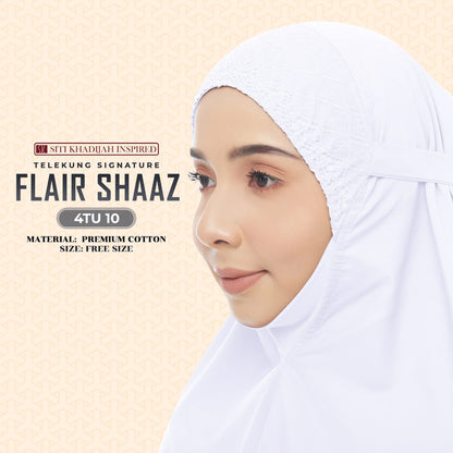 Telekung Siti Khadijah Inspired Signature Flair Shaaz - FREE Woven bag