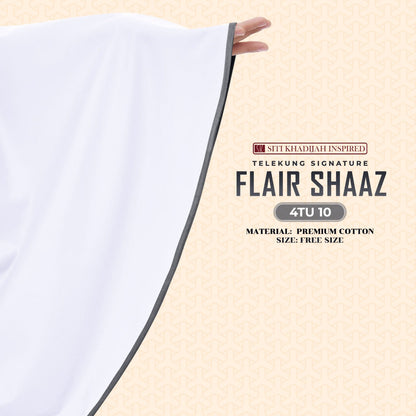 Telekung Siti Khadijah Inspired Signature Flair Shaaz - FREE Woven bag