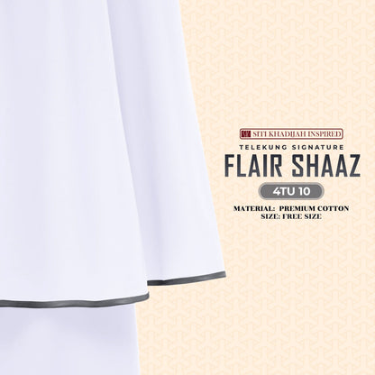 Telekung Siti Khadijah Inspired Signature Flair Shaaz - FREE Woven bag